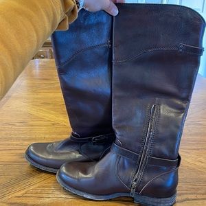 Womens Frye KneeHigh boot brown leather size 8B